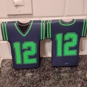 Blue and Green Sports Shirt Coozies